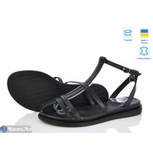 Босоніжки жіночі на літо (6 пар р.36-40) чорний  "GARRA"