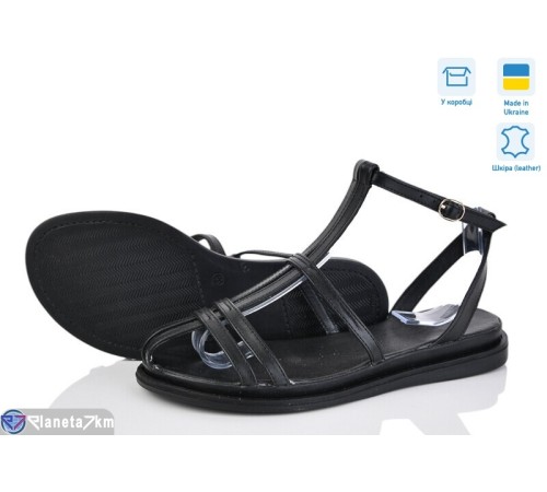 Босоніжки жіночі на літо (6 пар р.36-40) чорний  "GARRA"