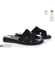 Шлепки жіночі на літо (6 пар р.36-40) чорний  "GARRA"