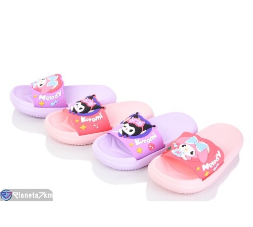 Шлепки дитячі на літо (12 пар р.30-35) мікс  "MILLY"
