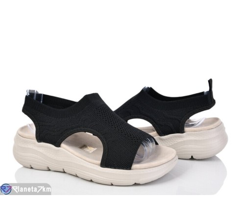 Босоніжки жіночі на літо (8 пар р.36-41) чорний  "DIXA"