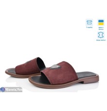 Шлепки жіночі на літо (6 пар р.36-40) бордовий  "Speranza"