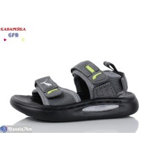 Сандалі дитячі на літо (10 пар р.21-25) сірий  "GFB-Канарейка"