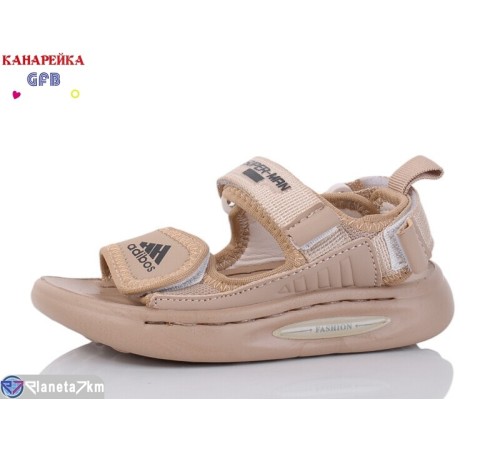 Сандалі дитячі на літо (10 пар р.21-25) бежевий  "GFB-Канарейка"