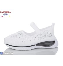 Дитячі кросівки на літо (12 пар р.32-37) білий  "GFB-Канарейка"