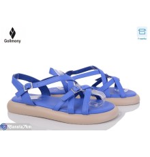 Босоніжки жіночі на літо (8 пар р.36-41) синій  "Gollmony"