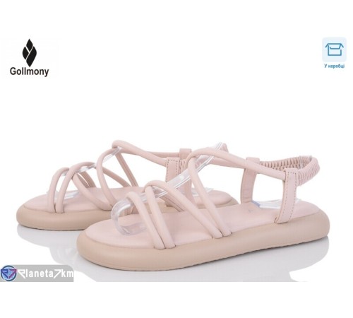 Босоніжки жіночі на літо (8 пар р.36-41) бежевий  "Gollmony"