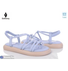 Босоніжки жіночі на літо (8 пар р.36-41) синій  "Gollmony"