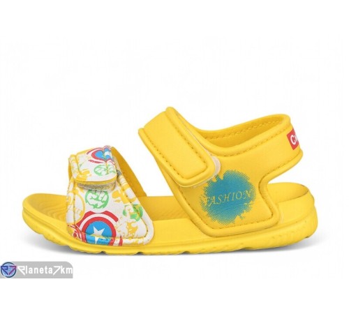 Дитячі босоніжки на літо (12 пар р.24-29) жовтий  "LULI"