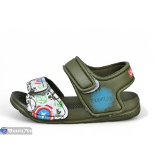 Дитячі босоніжки на літо (12 пар р.24-29) хакі  "LULI"