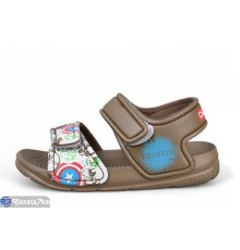 Дитячі босоніжки на літо (12 пар р.24-29) коричневий  "LULI"