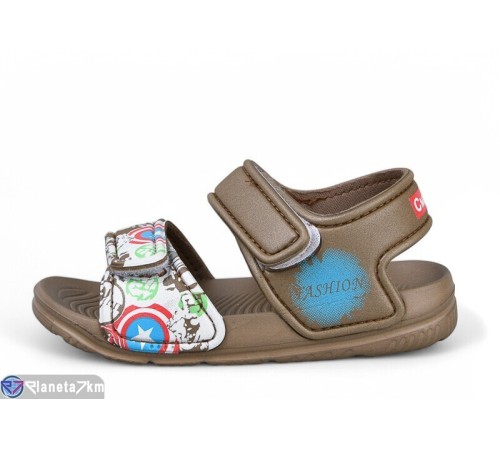 Дитячі босоніжки на літо (12 пар р.24-29) коричневий  "LULI"