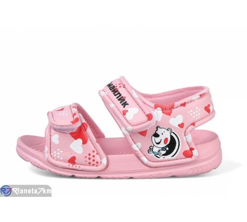 Дитячі босоніжки на літо (12 пар р.24-29) рожевий  "LULI"