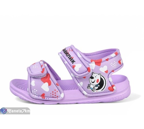 Дитячі босоніжки на літо (12 пар р.24-29) фіолетовий  "LULI"