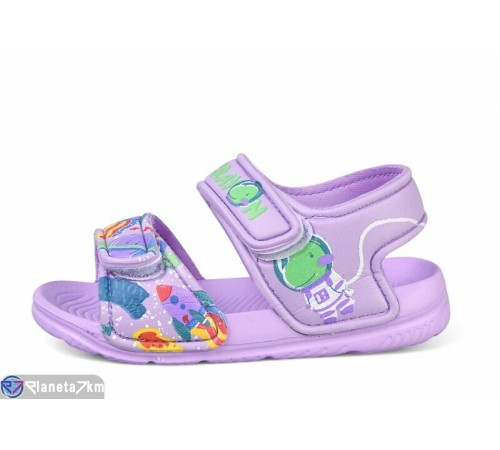 Дитячі босоніжки на літо (12 пар р.24-29) фіолетовий  "LULI"
