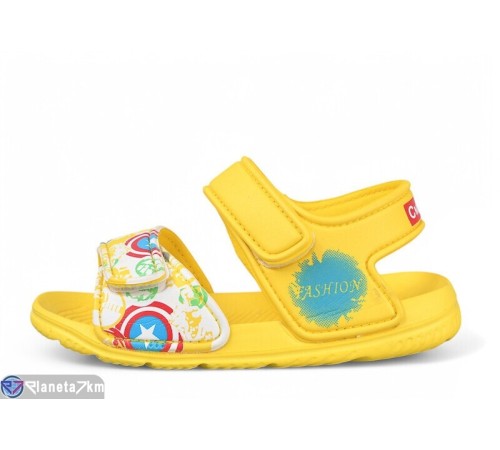 Дитячі босоніжки на літо (12 пар р.30-35) жовтий  "LULI"