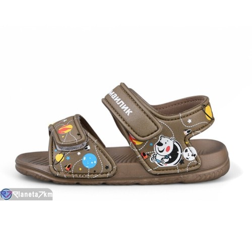 Дитячі босоніжки на літо (12 пар р.30-35) коричневий  "LULI"