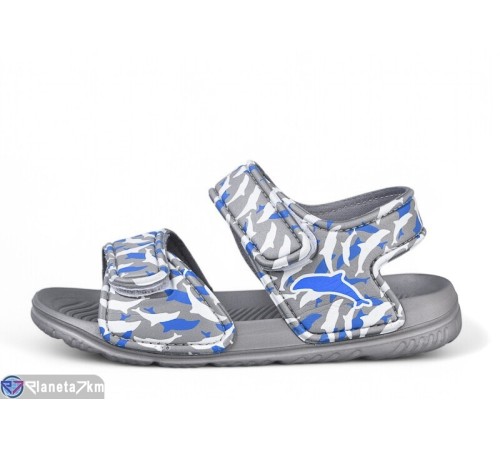 Сандалі дитячі на літо (12 пар р.30-35) сірий  "LULI"