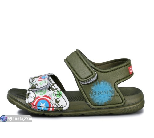 Сандалі дитячі на літо (12 пар р.30-35) хакі  "LULI"
