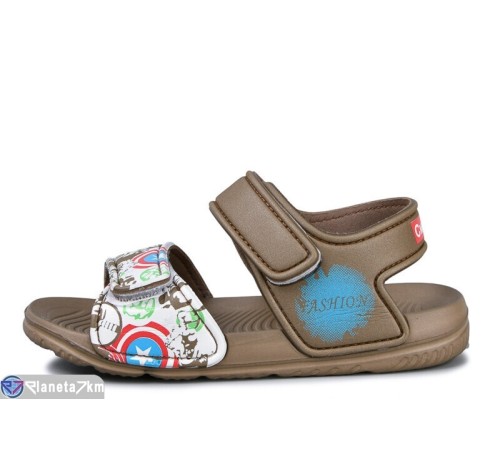 Дитячі босоніжки на літо (12 пар р.30-35) коричневий  "LULI"