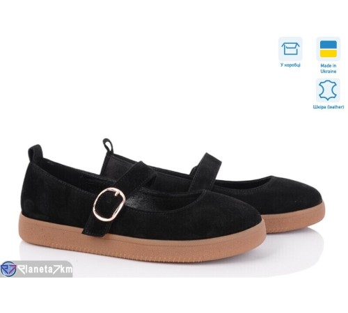 Туфлі жіночі на літо (8 пар р.36-41) чорний  "ERIKA"