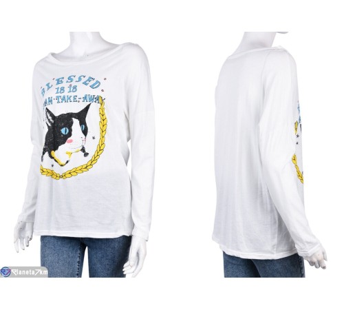 Кофта жіноча на весну/осінь (4 шт. р.сетка One size) білий  "Kalabok"