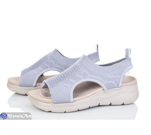 Босоніжки жіночі на літо (8 пар р.36-41) сірий  "DIXA"