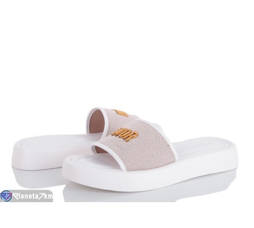 Шлепки жіночі на літо (8 пар р.36-40) білий  "LOREDANA"