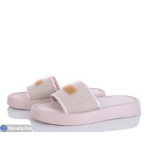 Шлепки жіночі на літо (8 пар р.36-40) бежевий  "LOREDANA"