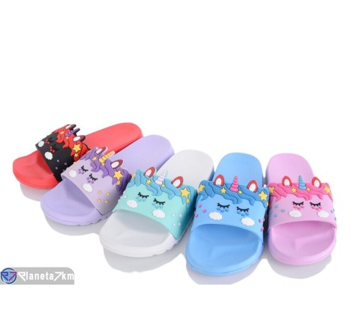 Шлепки дитячі на літо (12 пар р.24-29) мікс  "Melinda"