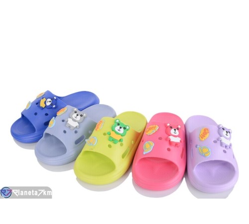 Шлепки дитячі на літо (12 пар р.30-35) мікс  "Melinda"