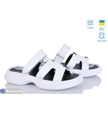 Шлепки жіночі на літо (6 пар р.36-40) білий  "Linda"