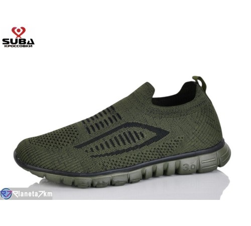 Кросівки чоловічі на літо (8 пар р.41-46) зелений  "SUBA"