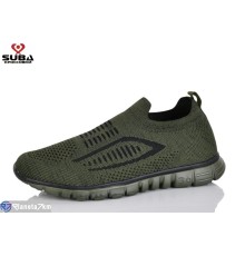 Кросівки чоловічі на літо (8 пар р.41-46) зелений  "SUBA"