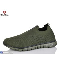 Кросівки чоловічі на літо (8 пар р.41-46) зелений  "SUBA"