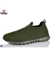 Кросівки чоловічі на літо (8 пар р.41-46) зелений  "SUBA"