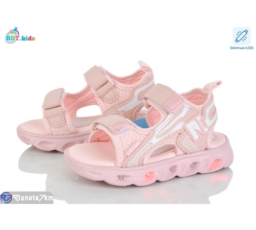 Дитячі босоніжки на літо (8 пар р.26-31) рожевий  "BBT"