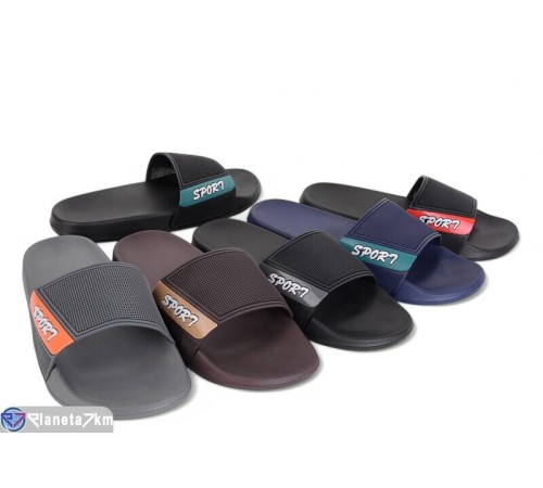 Шлепки чоловічі на літо (12 пар р.40-45) мікс  "ELMA"