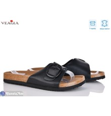 Шлепки жіночі на літо (8 пар р.36-41) чорний  "Veagia-ADA"