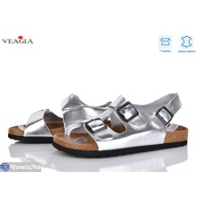 Босоніжки жіночі на літо (8 пар р.36-41) срібний  "Veagia-ADA"