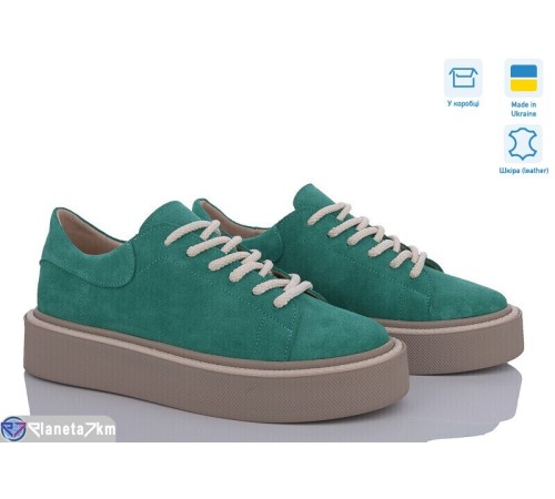 Кросівки жіночі на весну/осінь (6 пар р.36-40) зелений  "FANio"