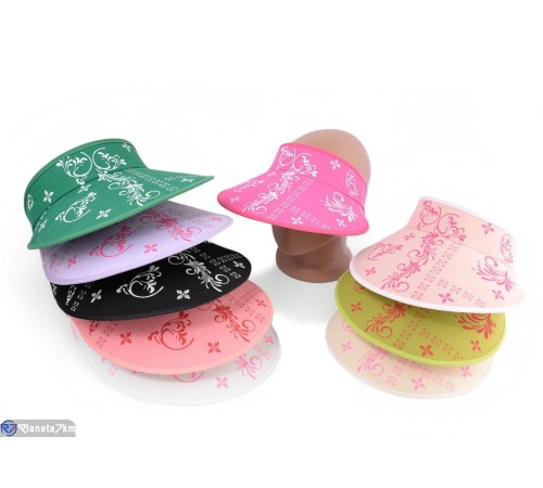 Кепка жіноча на літо (5 шт. р.сетка 56-58) мікс  "CAROLLA"