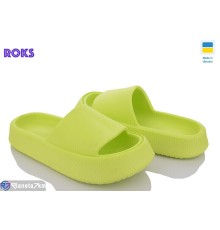Шлепки жіночі на літо (8 пар р.36-40) зелений  "Roks"