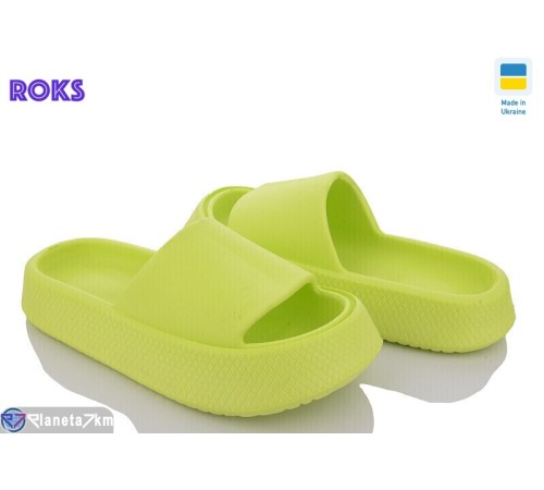 Шлепки жіночі на літо (8 пар р.36-40) зелений  "Roks"