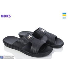 Шлепки чоловічі на літо (8 пар р.40-45) чорний  "Roks"