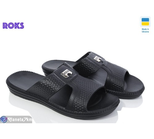 Шлепки чоловічі на літо (8 пар р.40-45) чорний  "Roks"