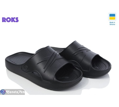Шлепки чоловічі на літо (8 пар р.41-46) чорний  "Roks"