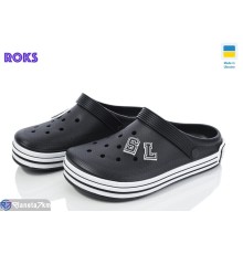 Кроки дитячі на літо (8 пар р.37-41) чорний  "Roks"