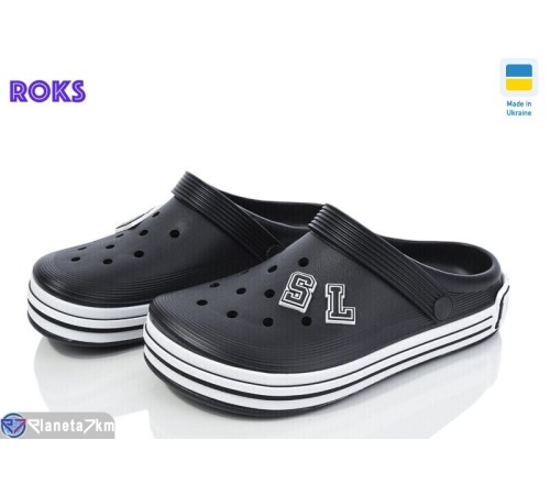 Кроки дитячі на літо (8 пар р.37-41) чорний  "Roks"