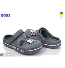 Кроки дитячі на літо (8 пар р.33-36) сірий  "Roks"